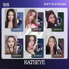 6pcs Katseye/K Pop Eyeons Purple Cards, Delicate Collector's Edition Cards, Can Be Stored In Card Cases, Wallets, Passports, Also An Excellent Prop For Travel Photography And Check-In, Christmas Gift - Multicolor - View 5