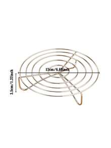 1 cái/Giá đỡ tròn cho nồi chiên không dầu, giá làm nguội thức ăn, giá hấp đa năng dùng để nướng, quay, dụng cụ nhà bếp. - Xem 2