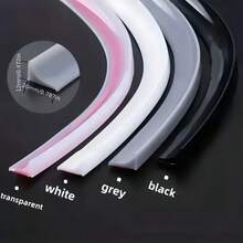 Thanh ngăn nước silicone cổ điển, phù hợp cho phòng tắm và nhà tắm, giúp phân chia vùng khô và ướt, ngăn nấm mốc và bắn nước (gói 1 chiếc) - Nhiều màu - Xem 2