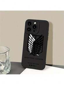 UE (DE et ES) Coque de téléphone avec anime A-Attack On T-Titan, compatible avec les modèles 17, 16E, 16, 15, 14, 13, 12, 11, Mini, Pro, Max, Air, X, XR, XSMAX, 8 et 7 Plus, conçue pour prévenir les chutes avec un dos en TPU souple. - Blanc antique - Voir 6