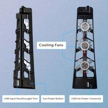 3-Fan High Speed USB 2.0 Cooling Fan With Blue LED Lights, Compatible With 5 Disc And Digital Editions, Efficient Cooling To Extend Gaming Console Lifespan - View 6