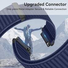 3条装 18mm/20mm/22mm 快拆尼龙编织表带，兼容三星 Galaxy Watch7/6/5/4、Watch GT6/5/4、Watch5 Active/Lite，男女通用透气运动智能手表表带，易于安装和佩戴 - 3 Pack-2 - 查看 2