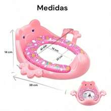 Asiento de entrenamiento para ir al baño para niños con un adorable diseño de animales, cojín suave, asiento de entrenamiento para bebés, disponible en varios colores. - Multicolor - Ver 4