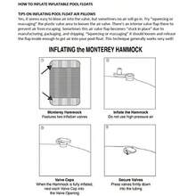 Aqua Original 4-in-1 Monterey Hammock Pool Float and Water Hammock Multi-Purpose Inflatable Pool Floats for Adults Patented Thick Non-Stick PVC Material - Resort Hamaca Antigua Azul - Ver 5