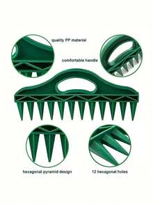 Handheld Seeding And Soil Drilling Tool, Seeding Tool, Soil Drilling Tool, Gardening Planting Spacing Tool, Suitable For Farmland, Gardening Vegetable Planting, Made Of PE Material, Suitable For Farmland, Gardening Vegetable Planting, Agricultural Rake - Multicolor - View 4
