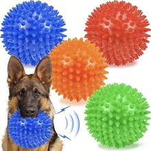 Dog Toys Ball, 3/4/6 Pack Squeaky Dog Toys, Durable Dog Toys For Aggressive Chewers, Spiky Dog Ball For Clean Teeth And Training, Fetch Toys For Dogs, Puppy Chew Toys For Teething - 多 - 查看 13