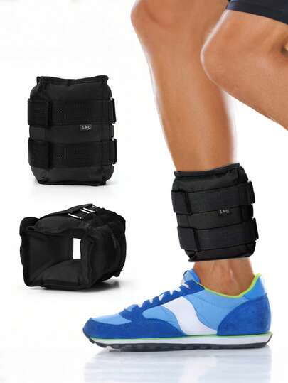 Freedom Polainas para Tobillo, Pesas de Tobillo Ajustables, Polainas para Tobillo 1 KG, Juego de 2 Pesas para Tobillos Totalmente Ajustables, Polainas para Muñecas con Correa Ajustable para Ejercicio