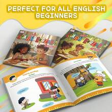 Let's Learn English Together Practice Notebook , Fun Dialogues To Improve Speaking Skills, Picture Scene Vocabulary Pages And Simple Phonics Activities, Screen-Free Home And Classroom Learning To Build Confidence - Learning English - View 6