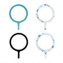 【未来风尚】无线充电Q型铝合金贴纸 - 兼容所有智能手机，不锈钢材质，时尚设计，紫色光晕点缀 - 彩色 - 查看 10