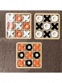 1件装2026便携式9格XO国际象棋游戏，双人桌面游戏，生日/复活节礼物，新品畅销 - 彩色 - 查看 7