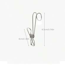 10个不锈钢长尾夹钩，多用途夹子，防风毛巾架，适用于厨房、浴室、阳台 - 掛夾 - 查看 6