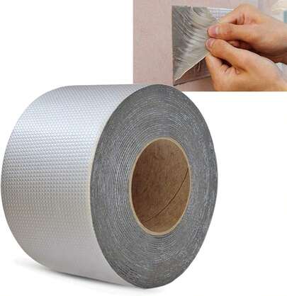 Cinta Selladora Impermeable Antifugas 10cm x 10m para Techo, Pared y Tuberías – Fuerte Adhesión y Resistente al Agua