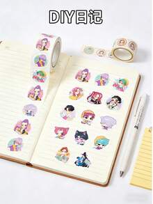 500pcs Cute Cartoon Stickers, Suitable For Phone, Computer, Water Bottle, Gift Packaging - Multicolor - View 7