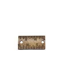 5 piezas de 12x22mm Conectores con diseño de regla, Encantos para herramientas para hacer pulseras, collares y joyería artesanal - Conector  de regla - Ver 3