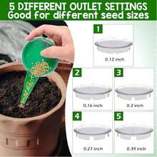 Dụng cụ gieo hạt cầm tay 12 lỗ - Giúp gieo hạt và trồng cây con chính xác theo hàng và trong khay ươm | Dụng cụ trồng cây bền chắc, thiết kế tiện dụng cho rau, hoa và thảo mộc. - Nhiều kiểu dáng - Xem 5