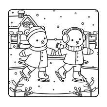 GDTME Cute Animal Friends Coloring Book, Suitable For Adults, Comfortable And Fun, Simple Bold Doodle Design, Can Be Used For Anxiety Relief Coloring, Pearl Paper Cover, Size 7.9x7.9 Inches, Birthday And Valentine's Day Gift, Back To School Stationery, Personalized Gift, Fun Gift, Comes With 5 Stickers - Cute Animal Companions 1 - View 5