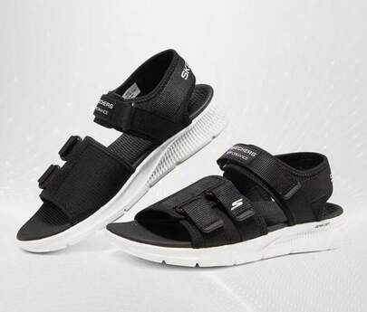 Skechers Dép xăng đan thể thao nam, thiết kế tối giản, nhẹ nhàng, thích hợp cho hoạt động ngoài trời, thể thao và đi biển.