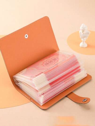 New Cash Deposit Passbook Collection Memorial Album, Large Capacity Cash Storage Bag, Wealth Management Deposit Bag, Deposit Document Folder, Household Account Book, Deposit Handbook.