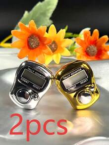 1pc Portable Finger Electronic Counter Ring, Handheld Mini Counter With Manual Button, Small Finger Digital Tally Counter, Convenient For Counting - Multicolor - View 22