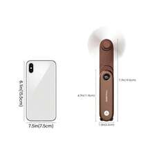 Kipas Genggam Portabel Sweetfull, Layar Digital / 3 Kecepatan yang Dapat Diatur / 1500mAh / Dapat Diisi Ulang USB / Dengan Tali dan Lampu / Mudah Disimpan / Kipas Mini Lipat, Cocok untuk Olahraga Luar Ruangan, Berkemah, Kantor, Kamar Tidur, dan Ruang Belajar - Dapat dilipat - View 3