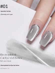 宝仕曼凝胶指甲油，LED UV 闪光全息效果可卸凝胶，需固化，不掉屑，闪亮家用美甲沙龙DIY - 彩色 - 查看 21