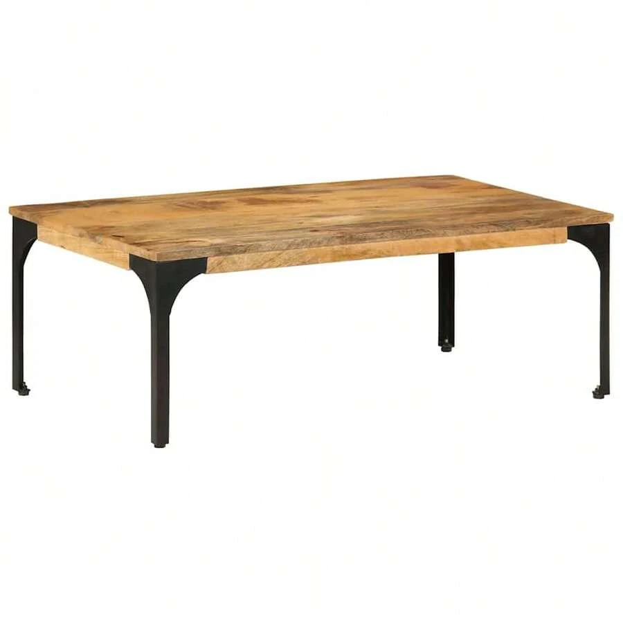 Coffee Table 100x55x35 Cm Solid Wood Mango - Brown - View 1