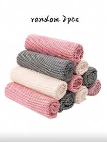 20pcs Multi-Purpose Kitchen Cleaning Cloths, Highly Absorbent Cleaning Rags, Car Washing Towels, Kitchen Cleaning Cloths, Dish Cloths - Multicolor - View 9