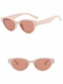 Retro Women's Cat Eye Fashion Glasses, Versatile PC (Polycarbonate) Material, Casual & Suitable For All Seasons - Multicolor - View 1