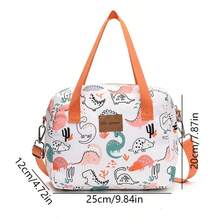 （25*20*12厘米）可爱卡通手提包 母婴包 小方包 妈妈包 单肩斜挎包 户外午餐包 - 彩色 - 查看 15