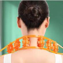 1pc 18-Wheel Massager, Back Stretcher Massager, Waist & Leg Roller Massager, Back Stretcher - Multicolor - View 2