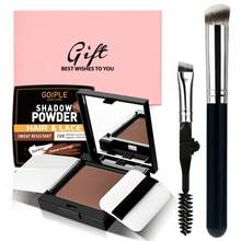 Goiple 12g Hairline Concealer Powder Gift Set With Brush And Foldable Eyebrow Brush, Waterproof Coverage For Gray Hair, Root Touch Up Hair Color, Instantly Covers Hairline And Facial Hair, Suitable For Thin Hair, Includes Mirror And Puff, Multi-Functional Makeup Tool, Suitable For Women's Birthday, Mother's Day Gift, Birthday Gift (0.42oz) - White - View 14