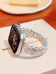 奢华钻石表带，适用于 38/40/41/42/44/45/46/49 毫米尺寸，兼容 Ultra/SE/Series 10/9/8/7/6/5/4/3/2/1 表带 - 編織星光 - 查看 5