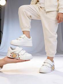 Children's Shoes Spring New Anti-Slip Toddler Girls' Sports Shoes, Boys' Casual Sneakers, Baby Running Shoes, Little White Shoes - White - View 4