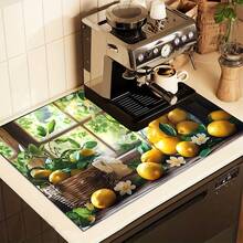 1pc, 2D Rubber Furnace Cover Pad, With Non-Slip And Heat-Resistant Synthetic Surface, Is Suitable For Glass Electric Furnace, With Scratch-Proof Function, And Can Be Used As Oven, Washing Machine And Dryer. - Multicolor - View 9