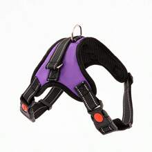 Dây đeo ngực cho chó kiểu áo vest, làm bằng nylon, thoáng khí, có thể điều chỉnh và tháo nhanh. - Màu tím hoa cà - Xem 2