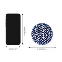 2pcs 3.75-Inch Ceramic Dipping Sauce Dishes, Japanese Blue & White Glazed Leaf Pattern Round Soy Sauce Plates, Smooth Glaze Surface, Easy To Clean, Microwave, Dishwasher & Oven , Suitable For Soy Sauce, Vinegar, Chili Oil, Mustard, Nuts, Home Dining, Hot Pot, Sushi, Grill - Royal Blue - View 6
