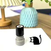 Con dấu hình mèo đen dễ thương, con dấu hình mèo đen cổ xoắn, con dấu dùng cho sổ tay/nhật ký/sách, quà tặng cho trẻ em, quà tặng tựu trường. - Nhiều màu - Xem 9