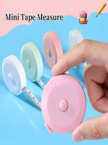1 Roll Mini Tape Measure, Multi-Function High Precision Small Size Waistline Clothing Fabric Ruler, Tailoring Tools, Tailoring Equipment, Tailoring Supplies - A - View 1