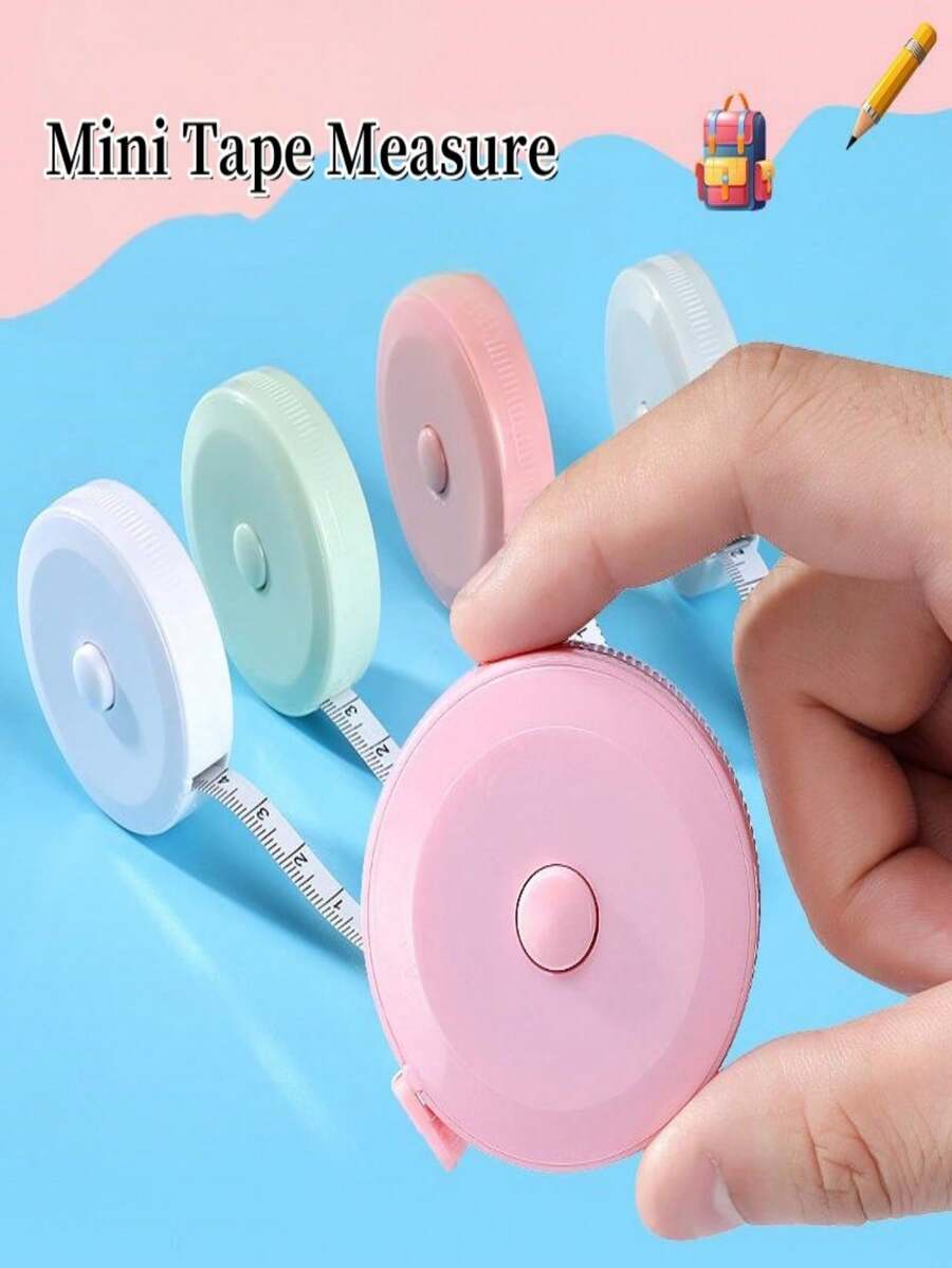 1 Roll Mini Tape Measure, Multi-Function High Precision Small Size Waistline Clothing Fabric Ruler, Tailoring Tools, Tailoring Equipment, Tailoring Supplies - A - View 1