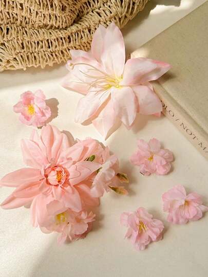 6 szt. hawajskich różowych spinek do włosów z kwiatami, damskie spinki do włosów ze sztucznymi kwiatami, realistyczne spinki do włosów z kwiatami, odpowiednie na świąteczne imprezy na plaży, letnie tropikalne akcesoria do włosów, przyjęcia weselne, prezenty świąteczne dla dziewczynek, prezenty na Dzień Matki, spinki do włosów, spinki do włosów, spinki do włosów, artykuły szkolne