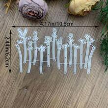 Metal Cutting Dies - 3D Flower Shaped Molds, Flower Embossing Molds, Scrapbooking Cutting Dies, Leaf Embossing Molds, Handmade Scrapbooking Card Making Embossing Templates - Silver - View 8