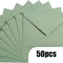 25/50/100pcs Mint Green Windowless DIN C6 Envelopes - Envelope - View 7