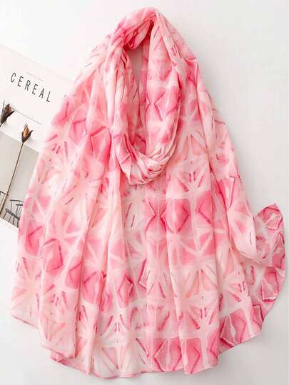 1 chiếc khăn choàng đầu in họa tiết nhiều màu sắc phong cách Bohemian dành cho nữ, kiểu dáng thanh lịch, đa năng, thích hợp cho bãi biển và kỳ nghỉ.