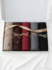 7pcs (5 Headbands + 2 Scarf Clips) Fashion Women Scarf Set, Headband & Scarf Gift Set - Multicolor - View 16