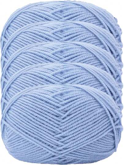 5pcs/250g Soft Yarn Skeins - Soft & Warm Handmade Knitting & Crochet Yarn, Suitable For Hats, Clothes, Scarves, Blankets, Shawls - Multiple Colors Available - Great For Knitting & Crochet Enthusiasts - Perfect Gift For Crafters