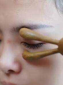 Máy mát-xa tai thỏ nhỏ nhắn, dụng cụ mát-xa mặt và tay mini kèm lược, món quà sáng tạo dành cho phụ nữ. - Hình dạng con thỏ - Xem 6