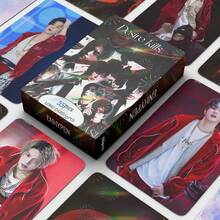 55张/盒 E-Team 迷你系列 6 DESIRE UNLEASH K-POP 粉丝周边，SKZ 限量版粉丝商品，收藏照片卡，贴纸，节日礼物 - 彩色 - 查看 1