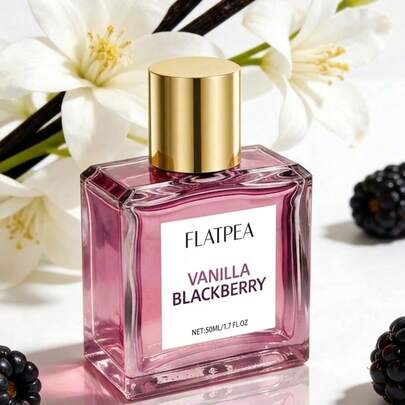 1pc 50ml Purple Berry & Vanilla Fragrance Spray - Long-Lasting Natural Sweet Fruit Scent For Home, Bath & Kitchen. Elevate Your Ambiance. Stylish Gift Choice.