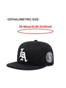 1 buah Topi Baseball Snapback Unisex dengan Bordir Huruf Gothic "LA", Cocok untuk Olahraga Luar Ruangan, Mendaki, Kasual, Streetwear, Tersedia Berbagai Warna - topi bisbol - View 4