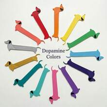 1个/5个装腊肠犬造型书签，适合送给爱书人士的礼物 - 彩色 - 查看 11